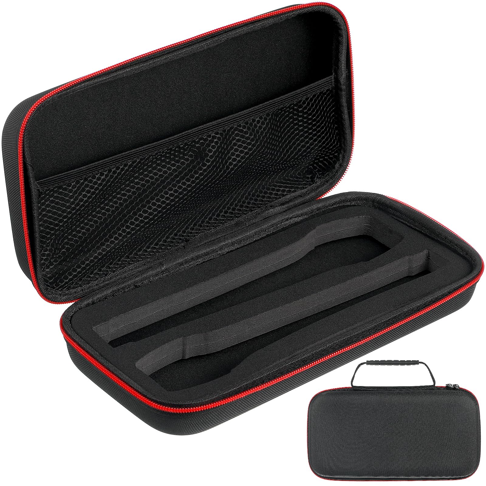 MAGICLULU Microphone Storage Box 1Pcs Case Dual Mic Bag Portable Handheld Mic Storage Bag with Classic Zipper Carrying Travel Case Hard Pouch Pouch for Travel and Organization