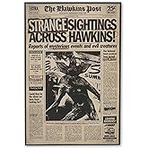 Stranger Things Newspaper Headline Wood Wall Decor | Vintage Stranger Things Wall Art for Home