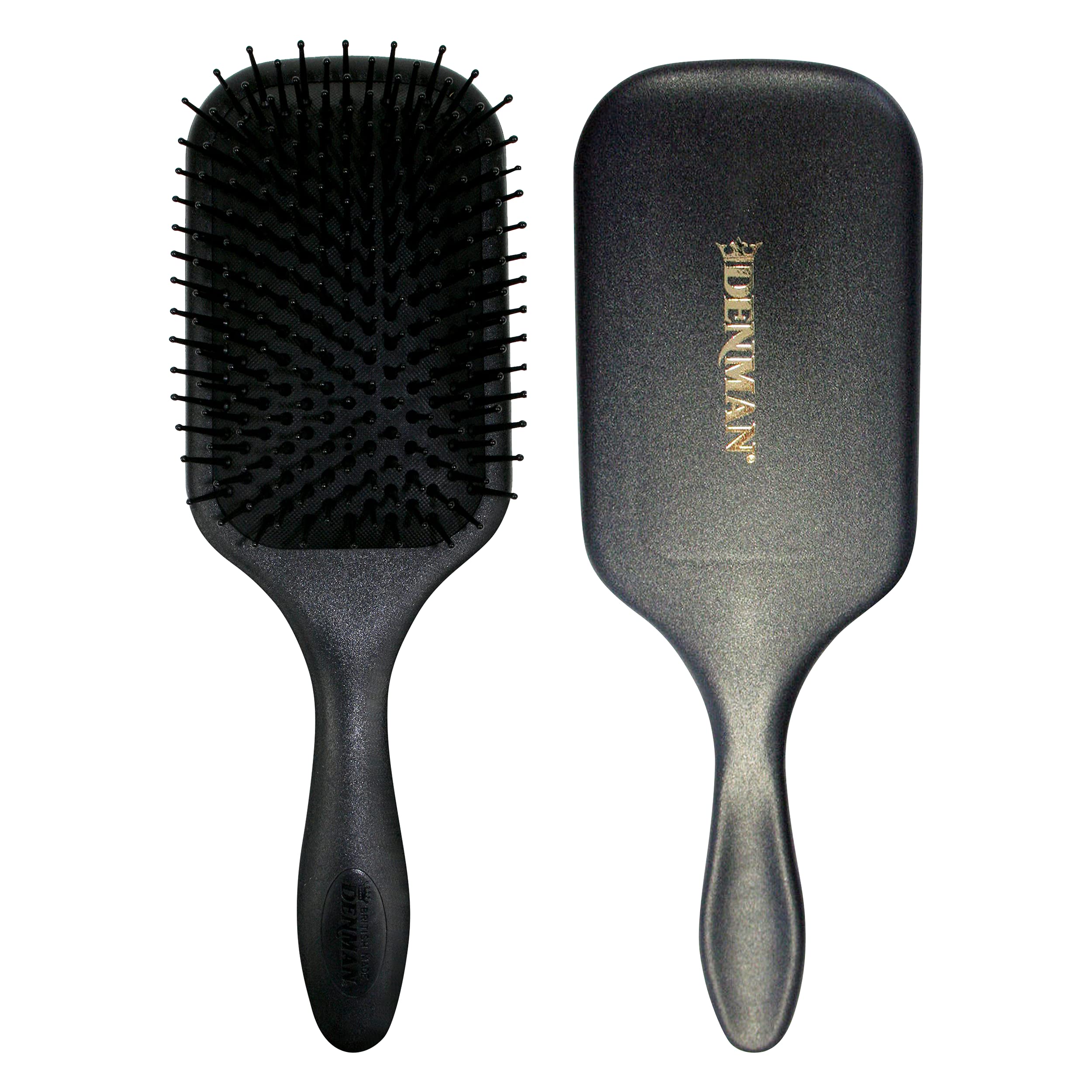 Denman D83 Large Paddle Hairbrush, Black, 1 count