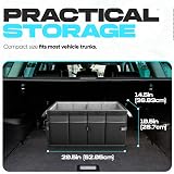 FORTEM Car Boot Organizer Collapsible 50L, 600D Oxford, Non Slip Bottom view 4