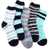 ANTSANG Fuzzy Socks for Women, Fluffy Warm Soft Slipper Socks for Winter & Home, Ideal for Teen Girls