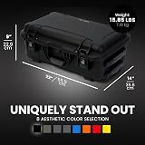 Nanuk 935 Waterproof Carry-On Hard Case with Wheels and Padded Divider - Black view 6