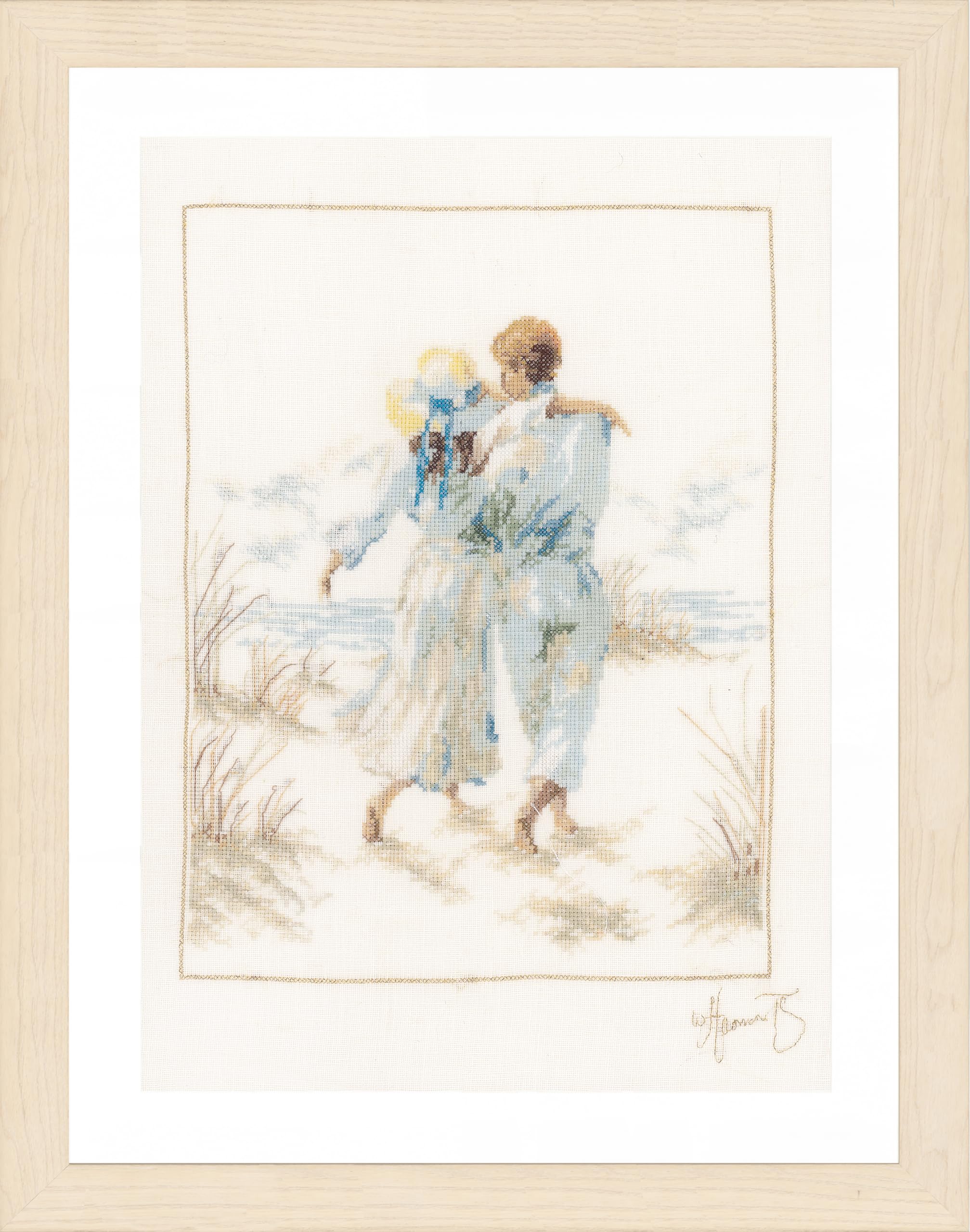 Lanarte Romance Linen Counted Cross Stitch Kit, Multi-Colour, 19.6 x 1.4 x 1 cm — image 1