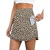 LouKeith Golf Skirts for Women Tennis Skirt with Zipper Pockets High Waisted Running Casual Athletic Skorts Built-in Shorts