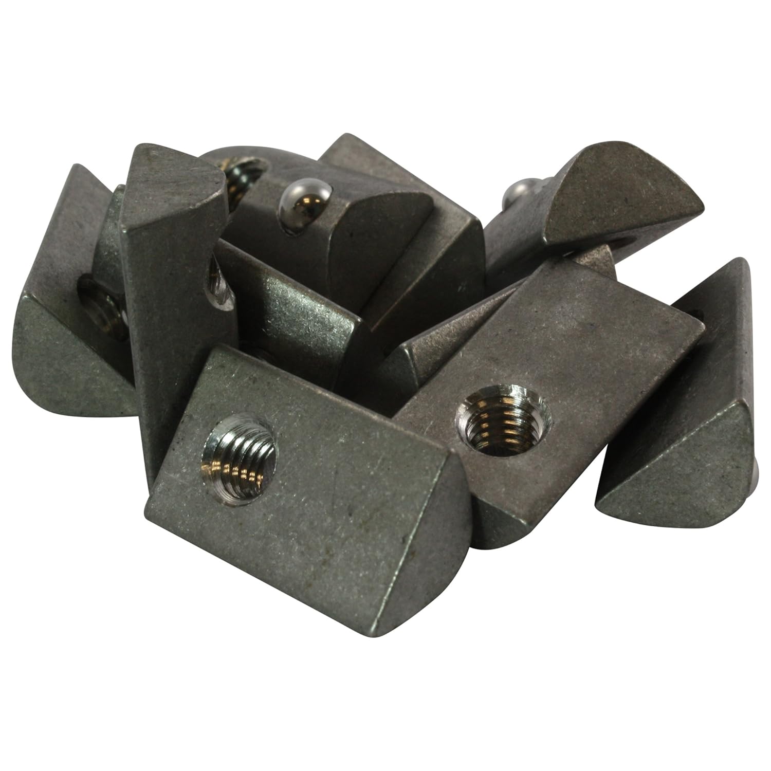 Nutensteine V8 Stück M6 - 100x Profilbausteine Typ I Verzinkt