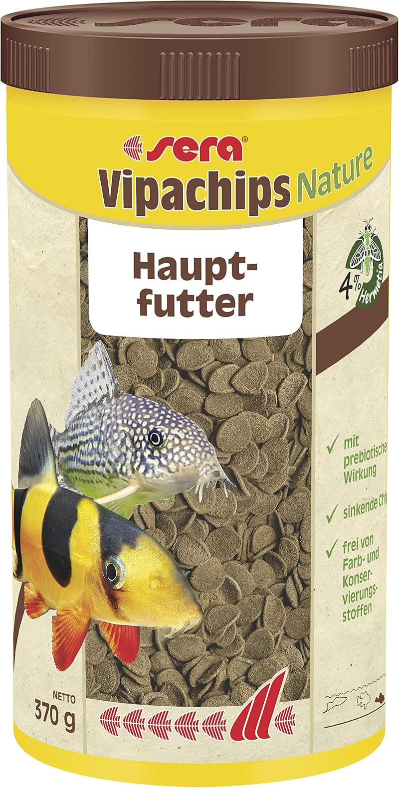sera Vipachips Nature Fish Food 1000 ml 370g Staple Diet Aquarium