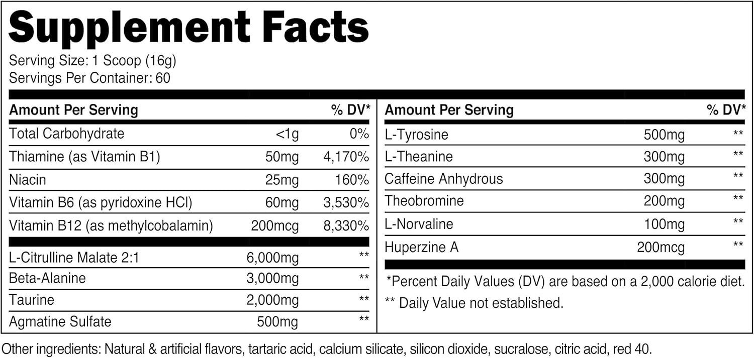 Nutricost Pre-Workout Complex 30 Servings (Peach Mango): Health & Personal Care