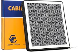 Screw Rhino Cabin HEPA Air Filter CF12935 Replacement For Jeep Grand Cherokee 2022 2023 2024,Grand Cherokee L 2021 2022 2023 2024.Do Not Fit:Grand Cherokee 2021 and Grand Cherokee WK 2022