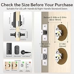 VCHOO Keyless Entry Door Lock Deadbolt with Handle