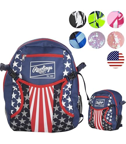 Amazon.com : Rawlings | STORM Backpack Equipment Bag | Girls  display picture 3
