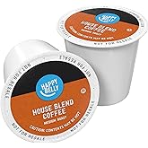 Amazon Brand - Happy Belly Medium Roast Coffee Pods, House Blend, Compatible with Keurig 2.0 K-Cup Brewers, 100 Count