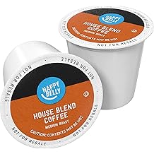 Happy Belly an Amazon Brand -Medium Roast Coffee Pods, House Blend, Compatible with Keurig 2.0 K-Cup Brewers, 100 Count