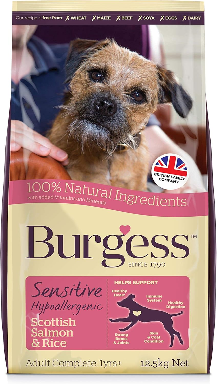 Supadog Burgess Sensitive Hypoallergenic Dog Food Scottish Salmon and