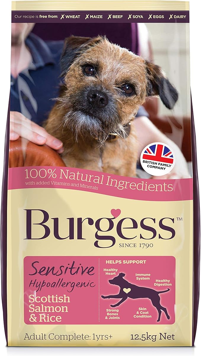 Supadog Burgess Sensitive Hypoallergenic Dog Food Scottish Salmon and