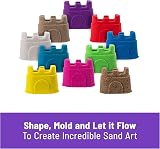 Kinetic Sand Castle Containers 10-Colour Pack Non-Toxic Educational Sand view 2