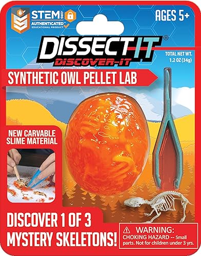 Top Secret Toys Discover-It Dissection Kit for Kids, Owl Pellet Science ...