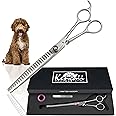 Kenchii Scorpion Dog Grooming Scissors, 24 Tooth Blending Shears, Dog Scissors for Grooming, Professional Pet Grooming Scissors, Heavy Duty, Durable and Sharp