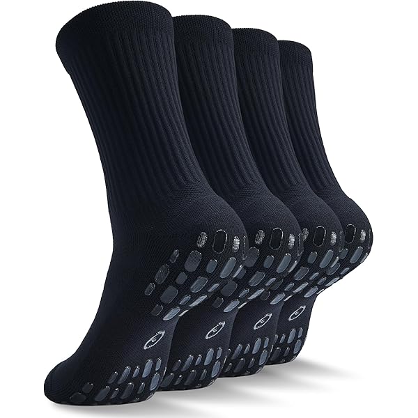 thumbnail image 2 of Pilates Non Slip Grip Socks For Women 4 Pairs Yoga Barre Ballet Workout 2 of 12