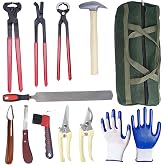 1112TEMP 12pcs Professional Farrier Tools Farrier kit Horse shoeing Tools Farrier Supplies Farrier Tools for Horses Cattle Sheep and Donkeys