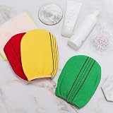 Omenluck 6pc Exfoliating Bath Mitts Remove Dead Skin Shower Scrub Cloth Towels view 3