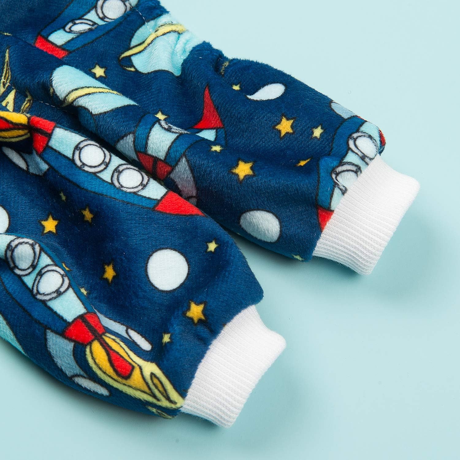 CuteBone Rocket Dog Pjs Medium Onesies Pet Clothes Jumpsuit Apparel Soft Pajamas P16M : Pet Supplies