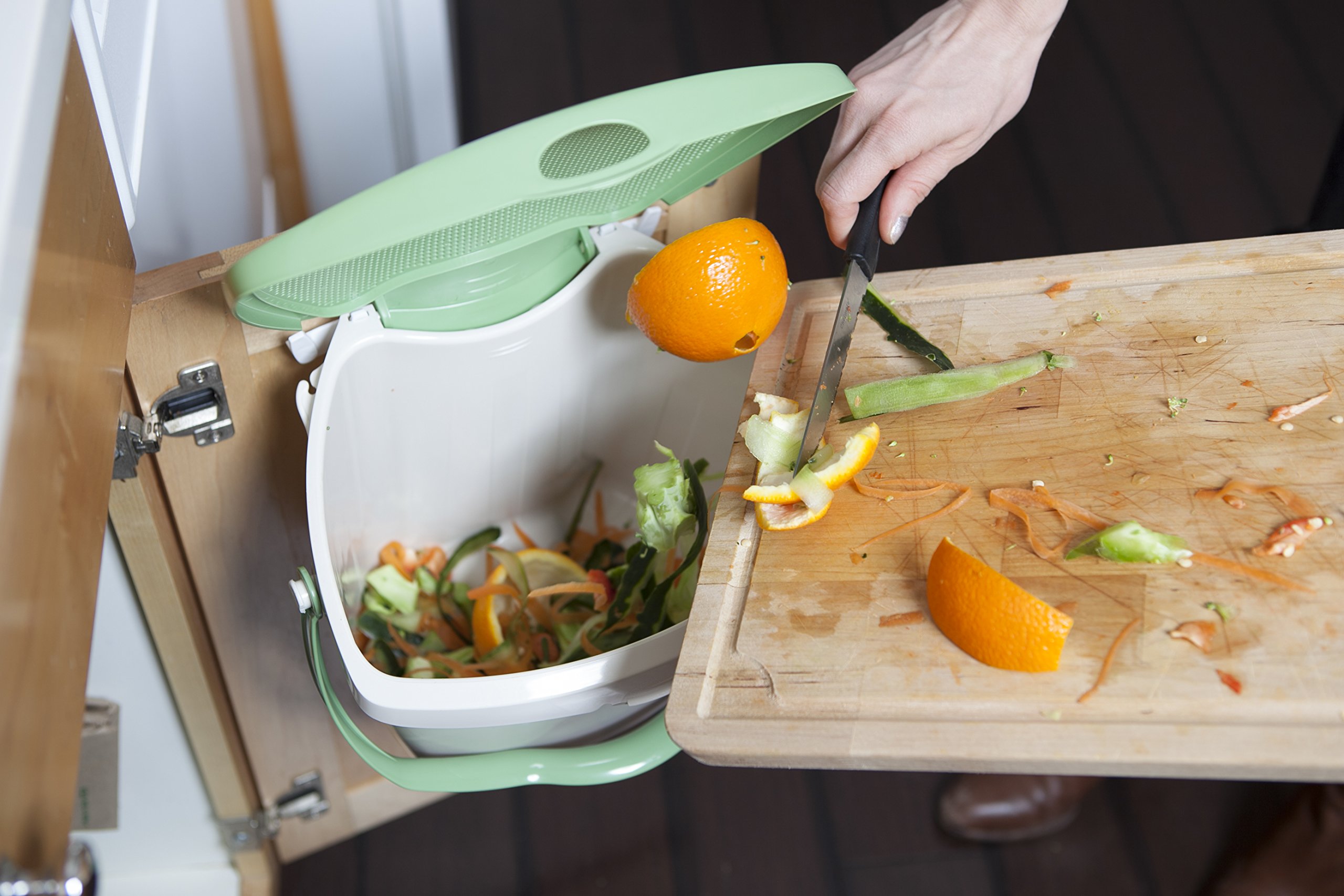 Mountable Kitchen Compost Bin by Zero Waste Together 2 Gal, Under