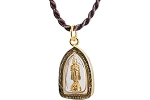 Artschatz Golden Weekday Buddha Pendant Necklace Amulet Charm - Sunday, Monday, Tuesday, Wednesday, Thursday, Friday, Saturday