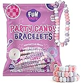 Candy Bracelets, Bulk Candy Individually Wrapped - 40 Count Pack | Candy for Goodie Bags, Party Favors, Classroom Rewards, Fruit Flavored