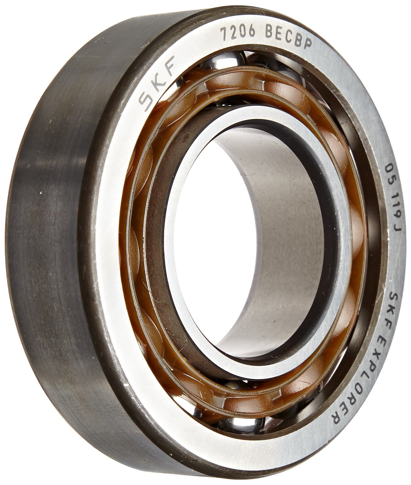 SKF 7206 BECBP Angular Contact Radial Ball Bearing, steel
