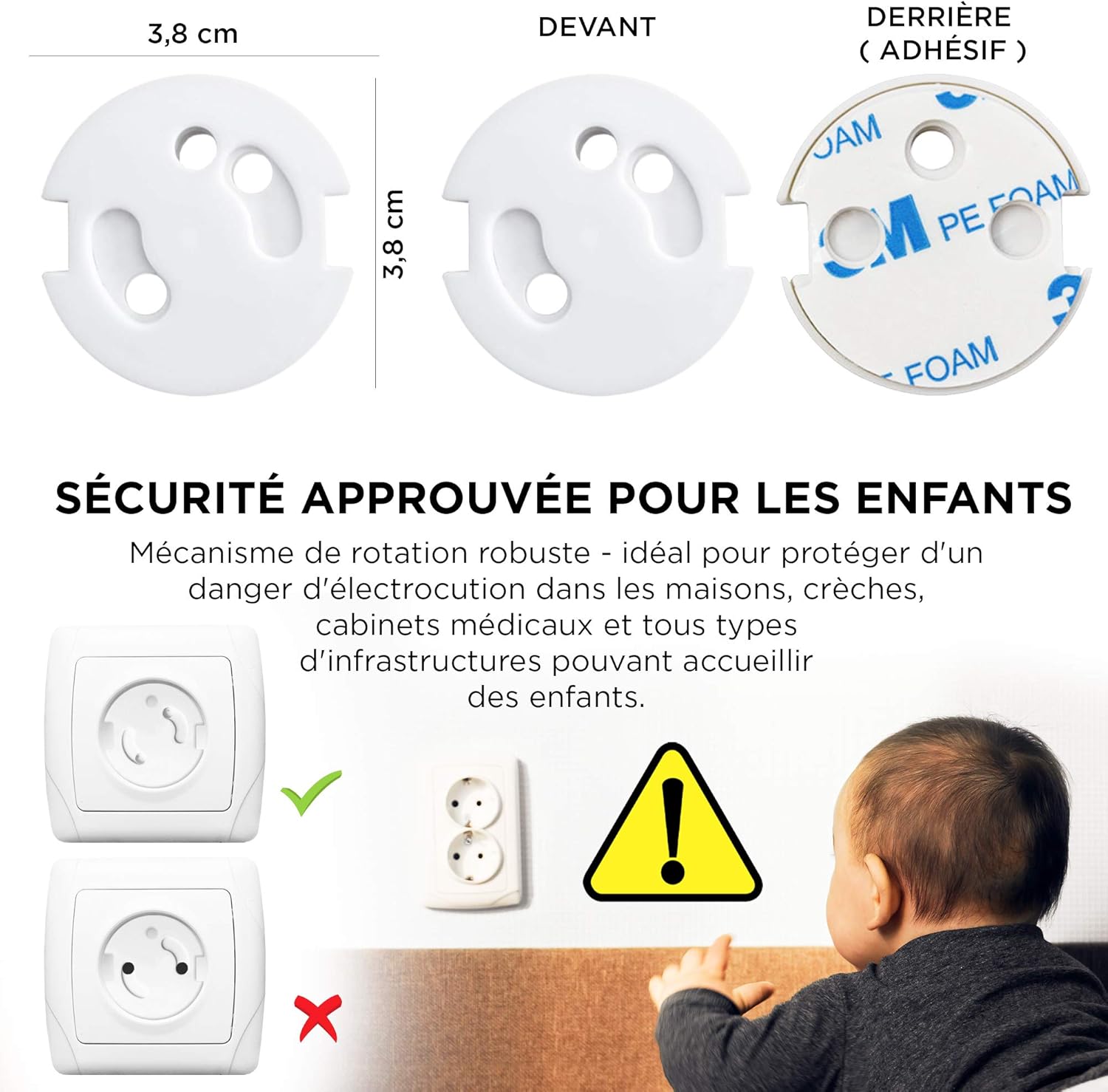Cache Prise Bebe Francais Protection Prises Bebe Caches Prises Electrique Securite Enfant Mecanisme Tournant Caches Prises Bebe Et Puericulture Dwteam In
