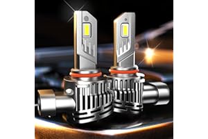 GloDrv 2024 Upgrade 9005 HB3 Led Headlight Bulbs [Newest and Brightest] 28000lm 800% Brighter With 6500k Cool White，Halogen Upgrade Replacement, Plug and Play, Pack of 2