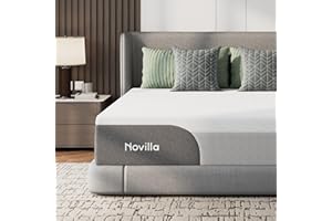 Novilla 12 Inch Twin Mattress for Kids, Gel Memory Foam Mattress Twin in a Box with Cool-Touch Nylon Cover for Cool Night Sleep, Pressure Relief & Body Support with Comfort Foam, CertiPUR-US Foam