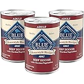 Blue Buffalo Homestyle Recipe Beef Dinner with Garden Vegetables Wet Dog Food for Adult Dogs, Chicken Recipe, 12.5 oz. Cans, 3 Count