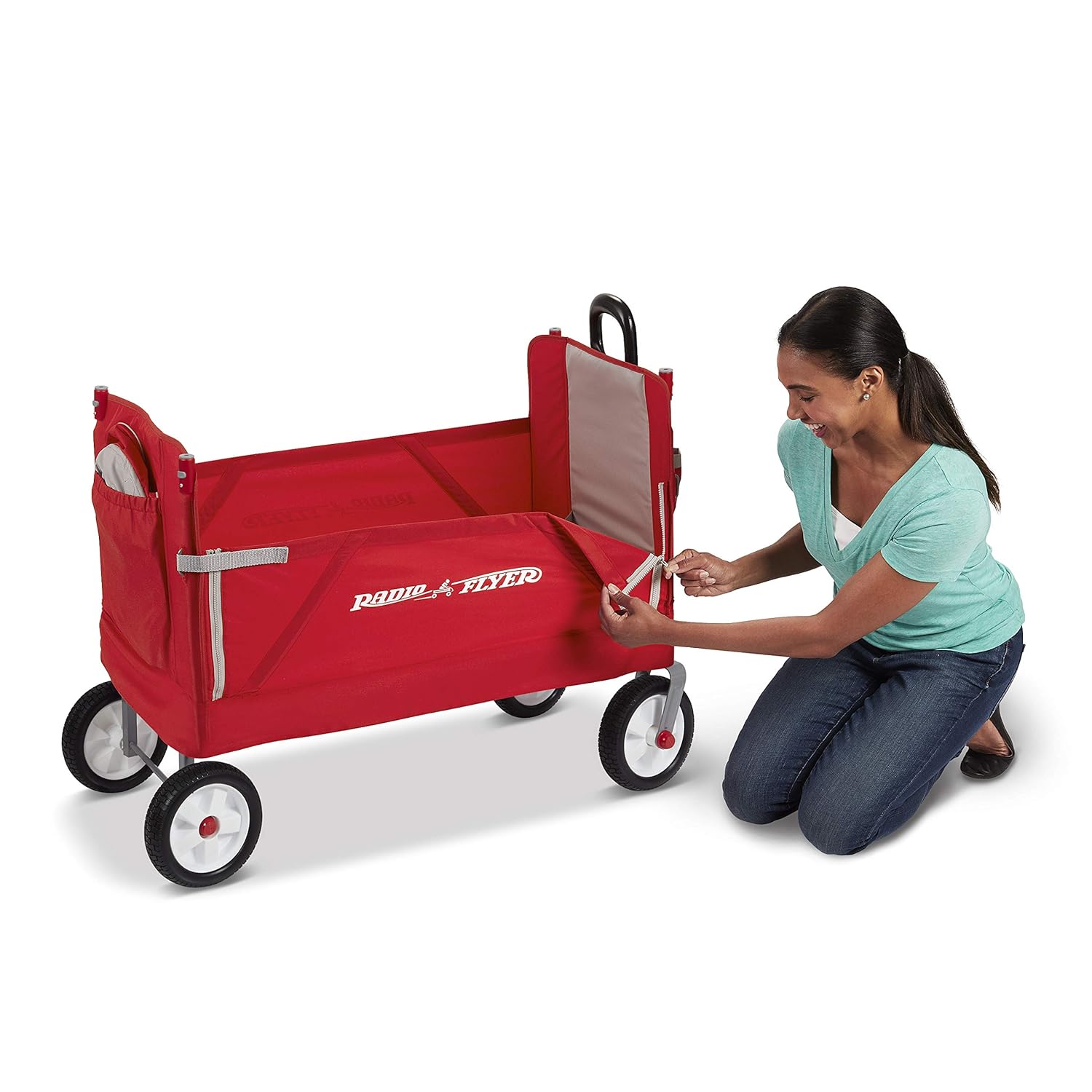 radio flyer ez fold wagon with canopy