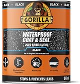 Gorilla Waterproof Coat & Seal Black 946ml | Flexible Sealant