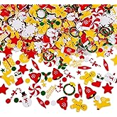 Motarto 600 Pieces Christmas Theme Foam Stickers Assorted Shapes Christmas Styles DIY Crafts Stickers for Xmas Home Holiday Party Decorations