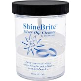 EUROTOOL ShineBrite Silver Dip Cleaner, 8 Ounce | Tarnish &amp; Oxidation Removal, All Metal Types, Biodegradable