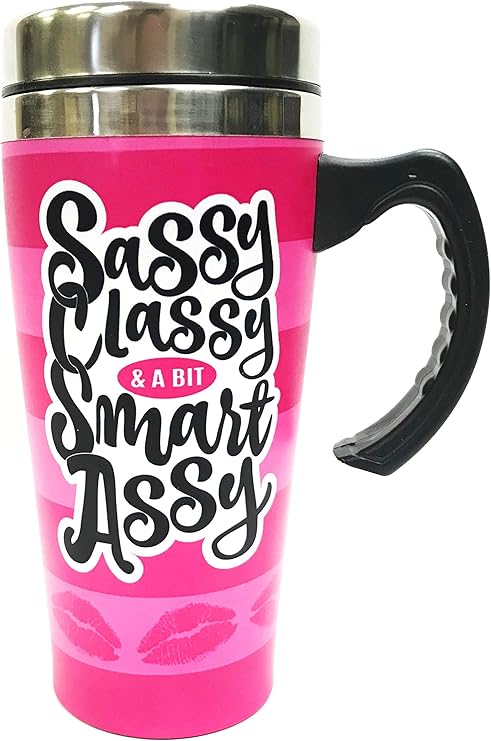 sassy travel mug