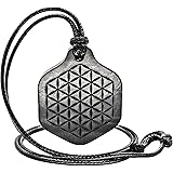 Wallystone Gems Shungite Pendants Sacred Geometry Engraving