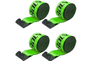 Bolvixor 4 Pack 4" x30' Winch Straps with Flat Hooks, 16200LBS Break Strength Heavy Duty Tie Down Straps for Flatbed Trucks, Trailers, Cargo Control