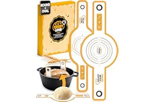 CRUSTLOVE 2 PCS Bread Sling Dutch Oven Silicone, Non-Stick Sourdough Sling & Baking Mat, Reusable & Easy to Clean – Heat Resistant to 480°F – Silicone Sourdough Sling for Artisan Bread Baking Supplies
