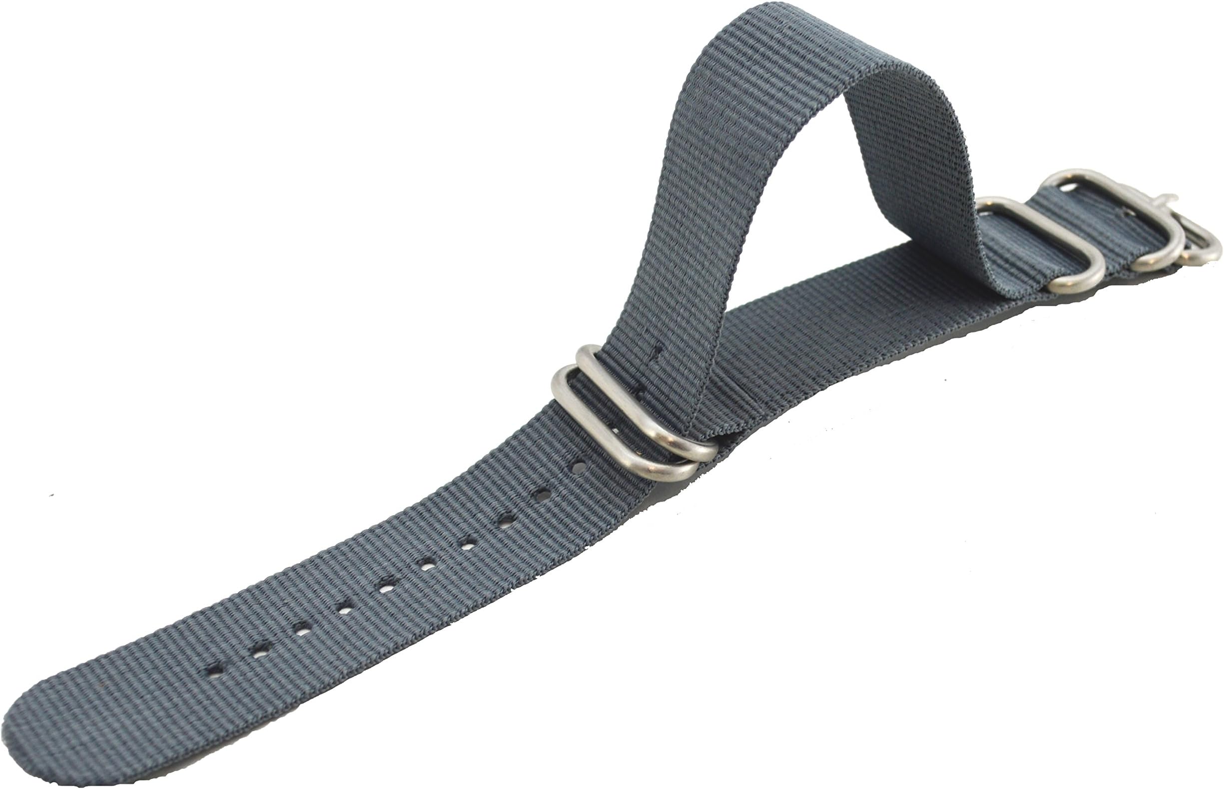 Nylon Military Thread Through Nato Design 5 Ring Watch strap