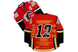 Jarome Iginla Calgary Career Jersey – Elite Edition – Autographed Hockey Collectible – Limited Edition /12 – Ultra-Rare Hocke