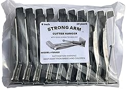 Heavy Duty 6 Inch Hidden Rain Gutter Bracket Hook