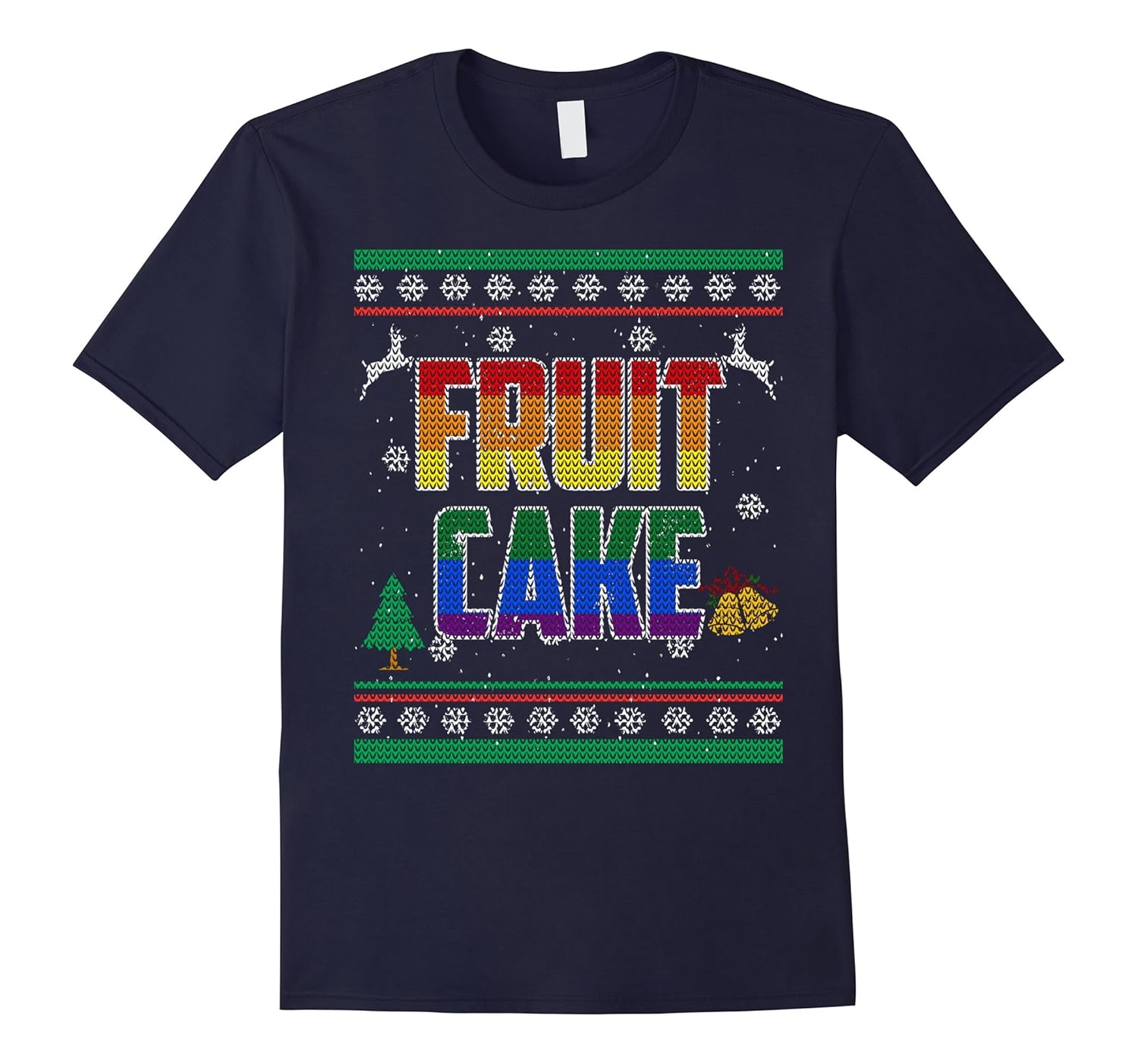 Gay Christmas Ugly Shirt Fruit Cake LGBT Support Shirt-ANZ