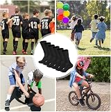 Lanjue 3 Pairs Kids Football Socks Black Boys Long Tube Soccer Rugby Sports view 7