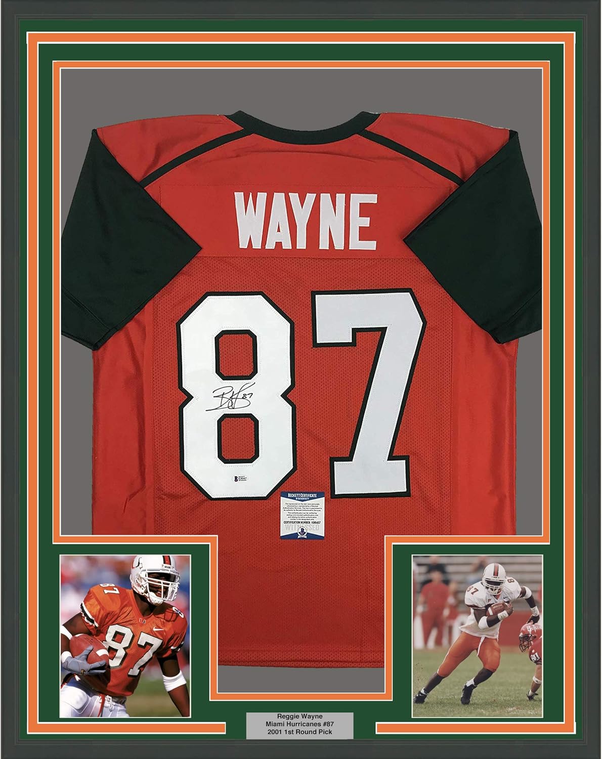 reggie wayne autographed jersey