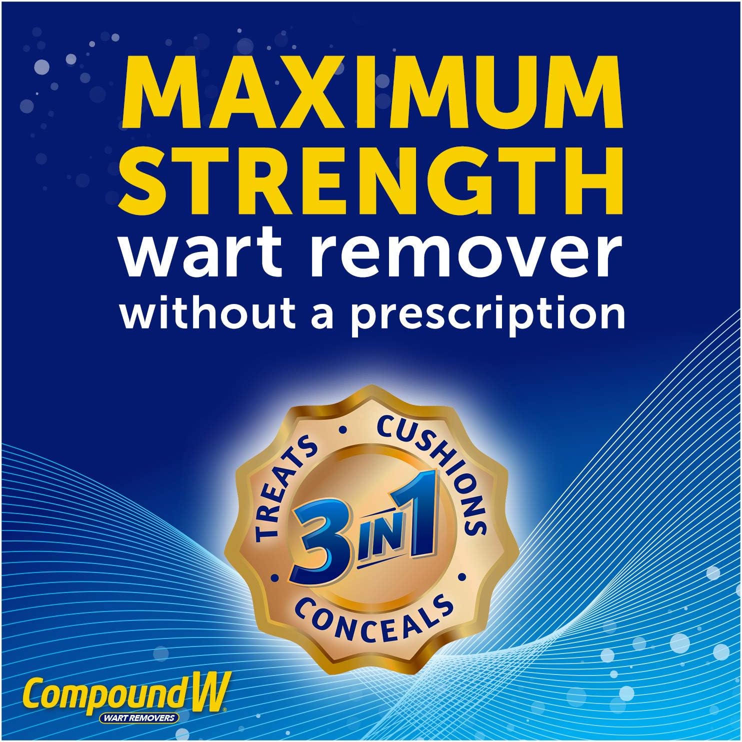 Compound W Maximum Strength One Step Plantar Wart Remover Foot Pads, 20 Count: Health & Personal Care