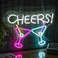 Let's Party LED Neon Sign For Wall Decor, Large LED Neon Lights For Party Engage