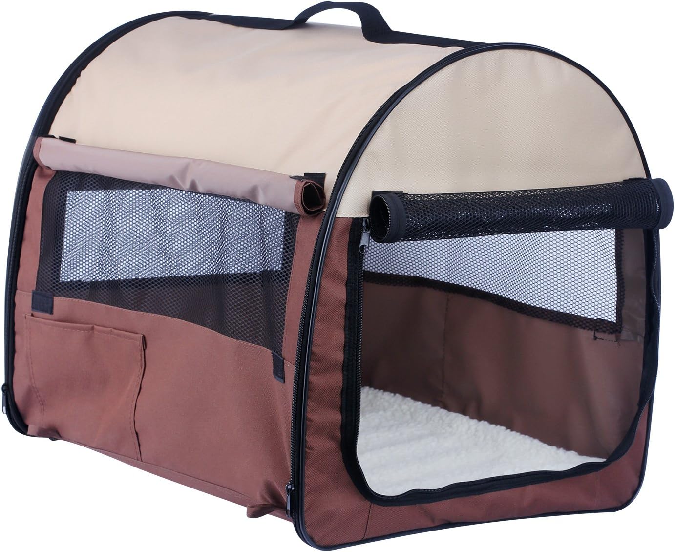 Amazon Vooph ペットハウス 犬猫 アウトドア用 犬 猫ハウス 屋内屋外 ペットケージ ソフトタイプ 犬ケージ 猫ケージ メッシュサークル ペットサークル 折りたたみ ペットテント 室内室外兼用 ペットケージ 犬 猫 ペットクレート 犬けーじ小型犬 ペット